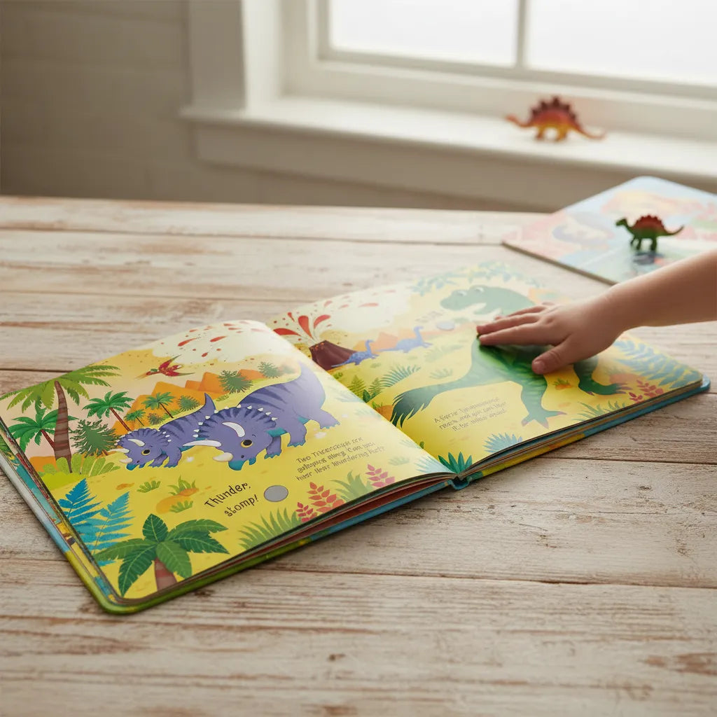 Libro Didáctico Con Sonidos Dinosaurios Para Niños