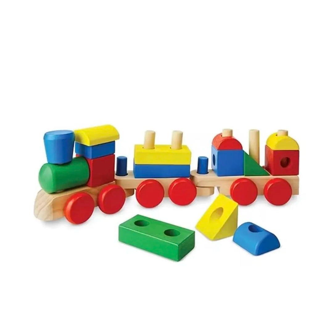 Juego Didáctico Tren De Madera Colores Para Niños