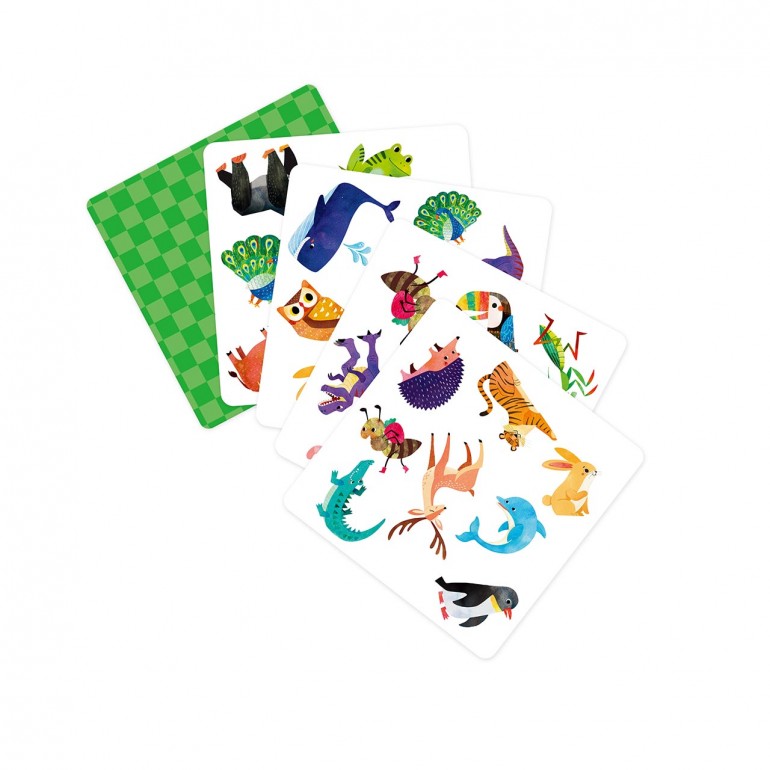 Juego Cartas Emparejar Animales Niños