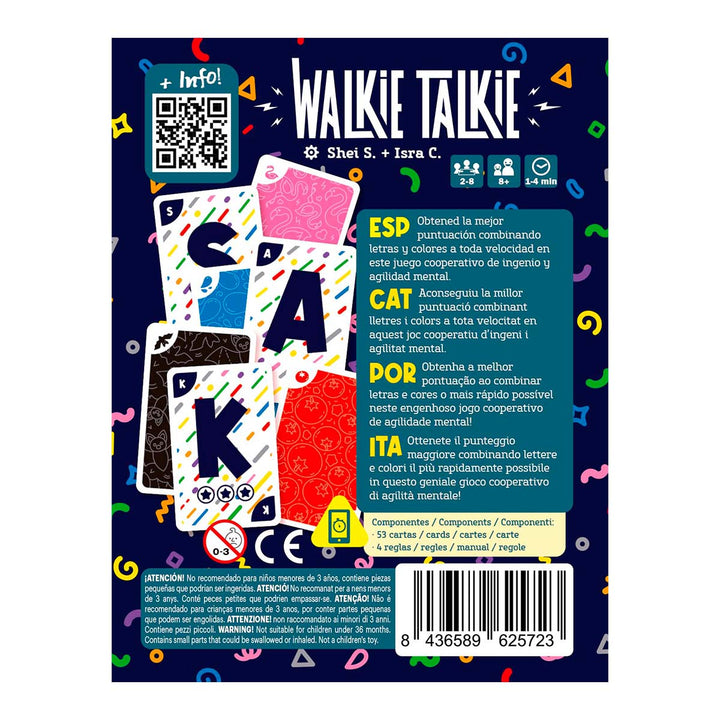 Juego De Cartas Walkie Talkie Para Agilidad Mental Adultos