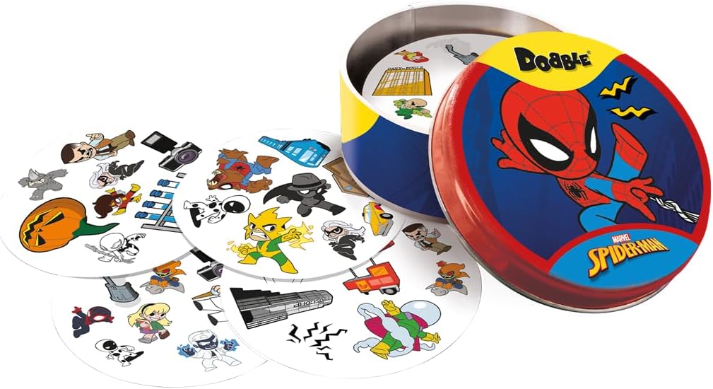Juego De Mesa Dobble Spiderman Estrategia Para Niños Familia