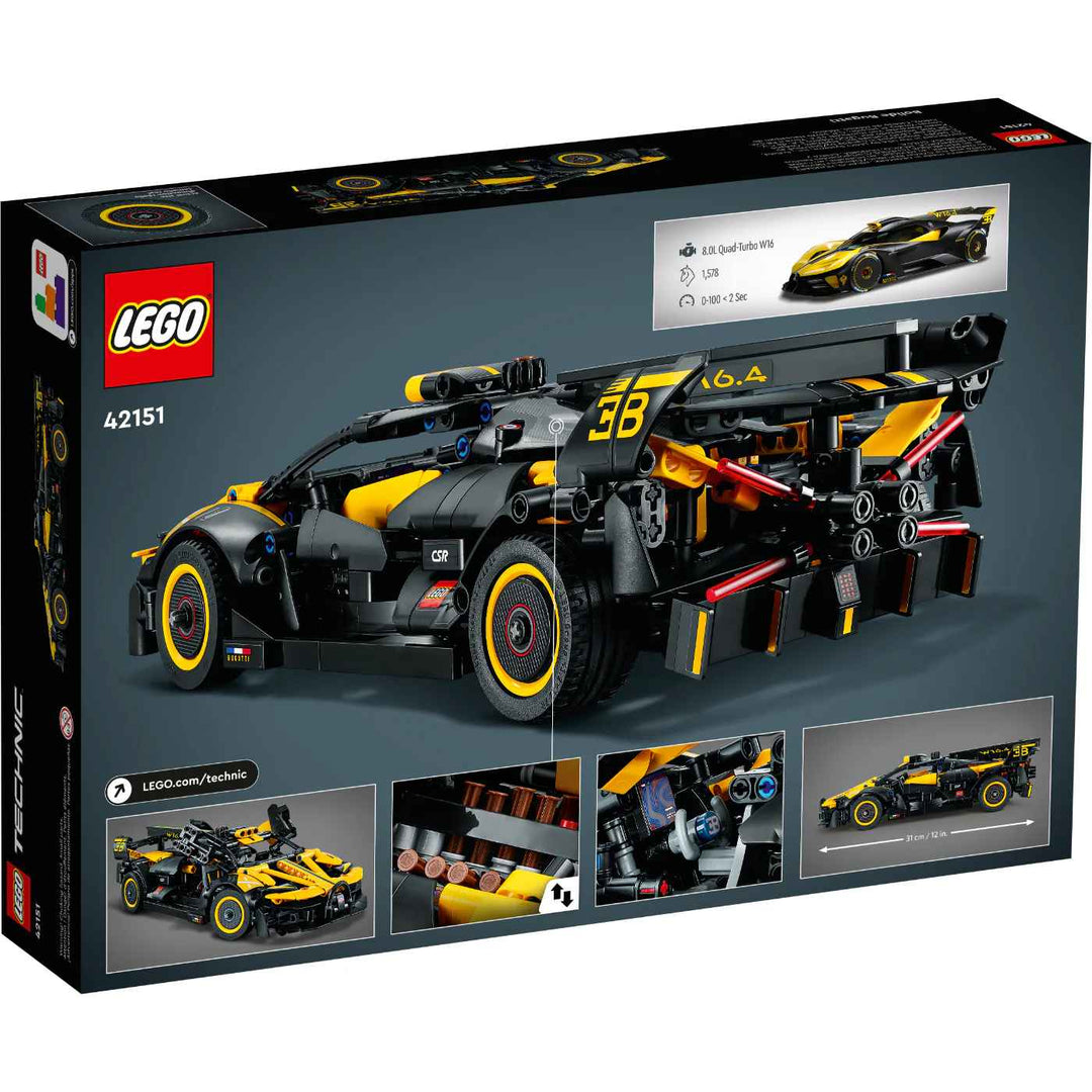 Juego Lego 905 Piezas Bugatti Bolide Adultos