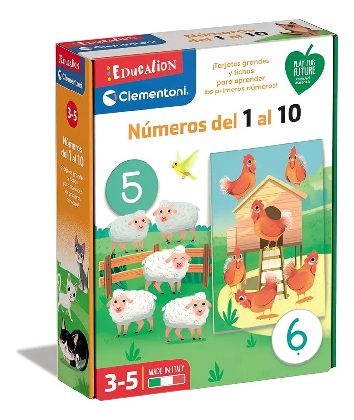 Juego Didactico Números Del 1 Al 10 Para Niños