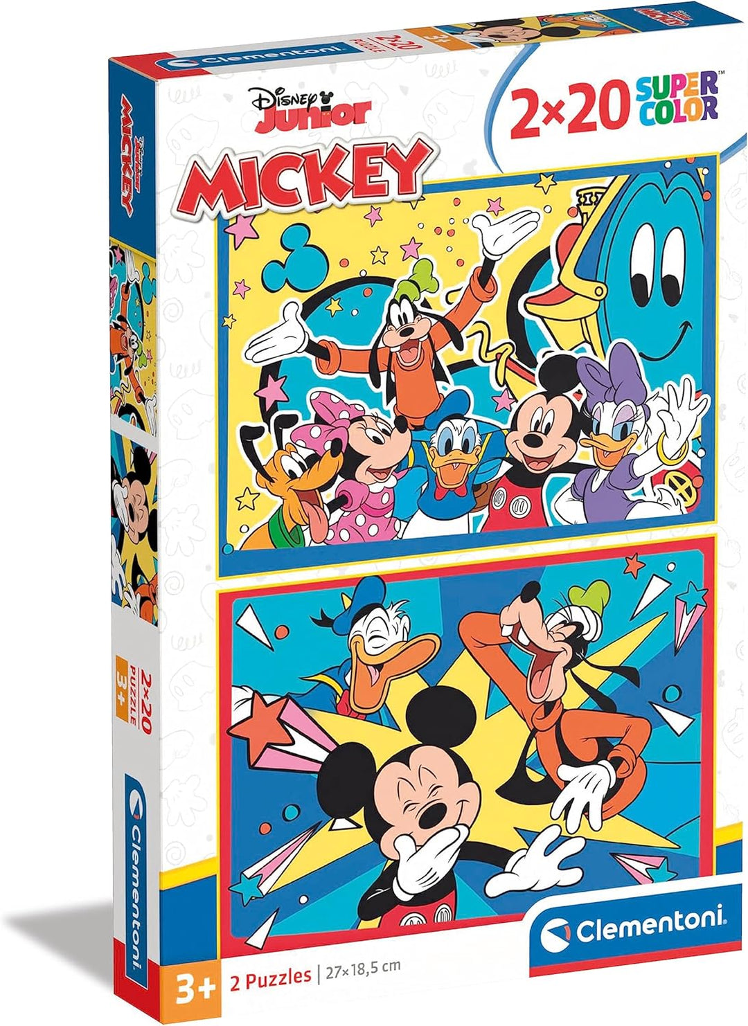 Rompecabezas 2x20 Piezas Mickey Para Niños