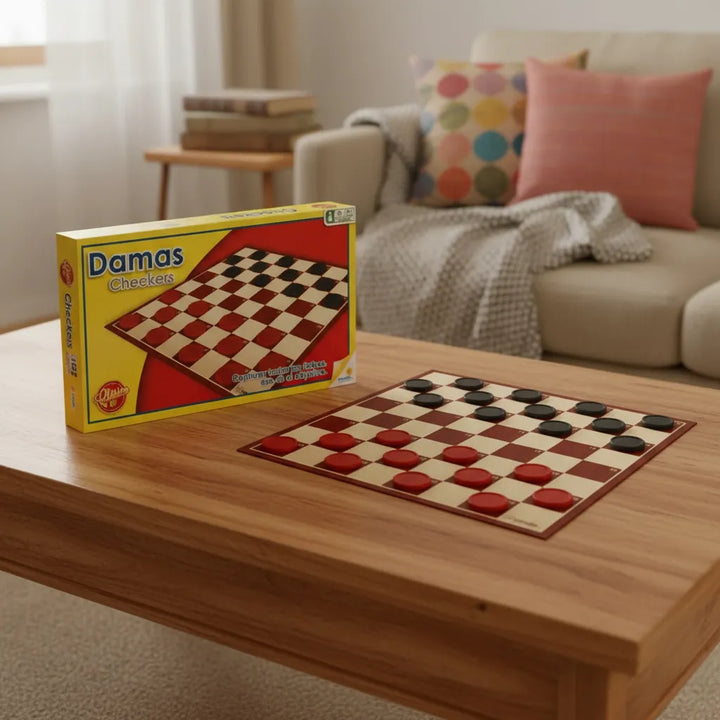 Juego De Mesa Damas Clásico Para Familia