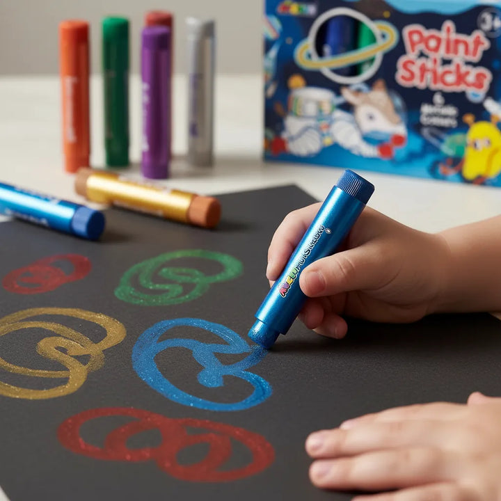 Set Marcadores Lavables metálicos para Niños