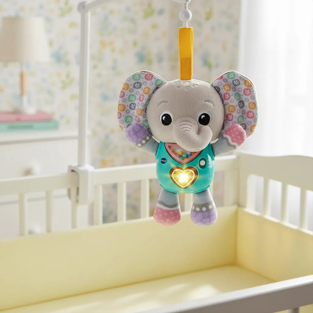 Juguete Bebé Peluche Elefante Luces Sonido
