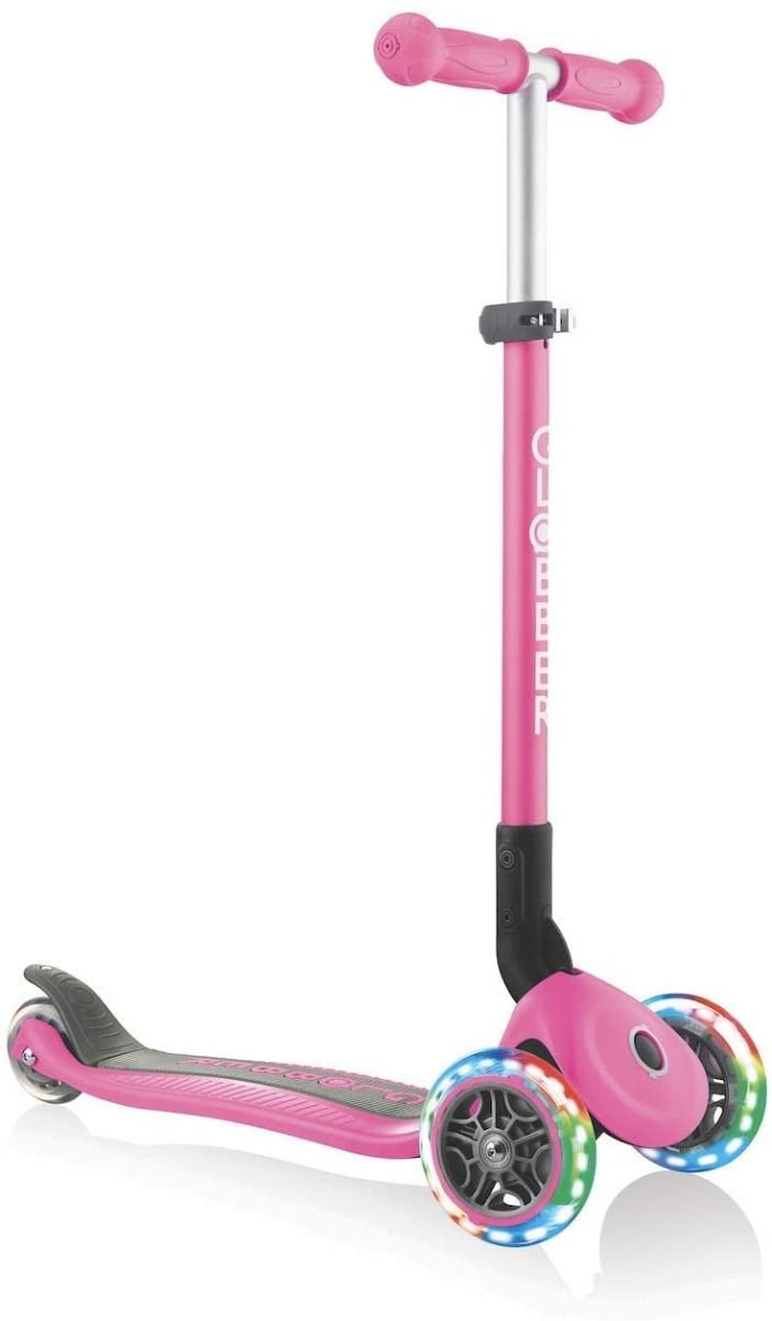 Patineta Con Luces Globber Primo rosa Para Niños