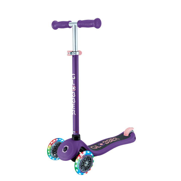 Patineta Primo Lights Morado Luces Led Para Niños