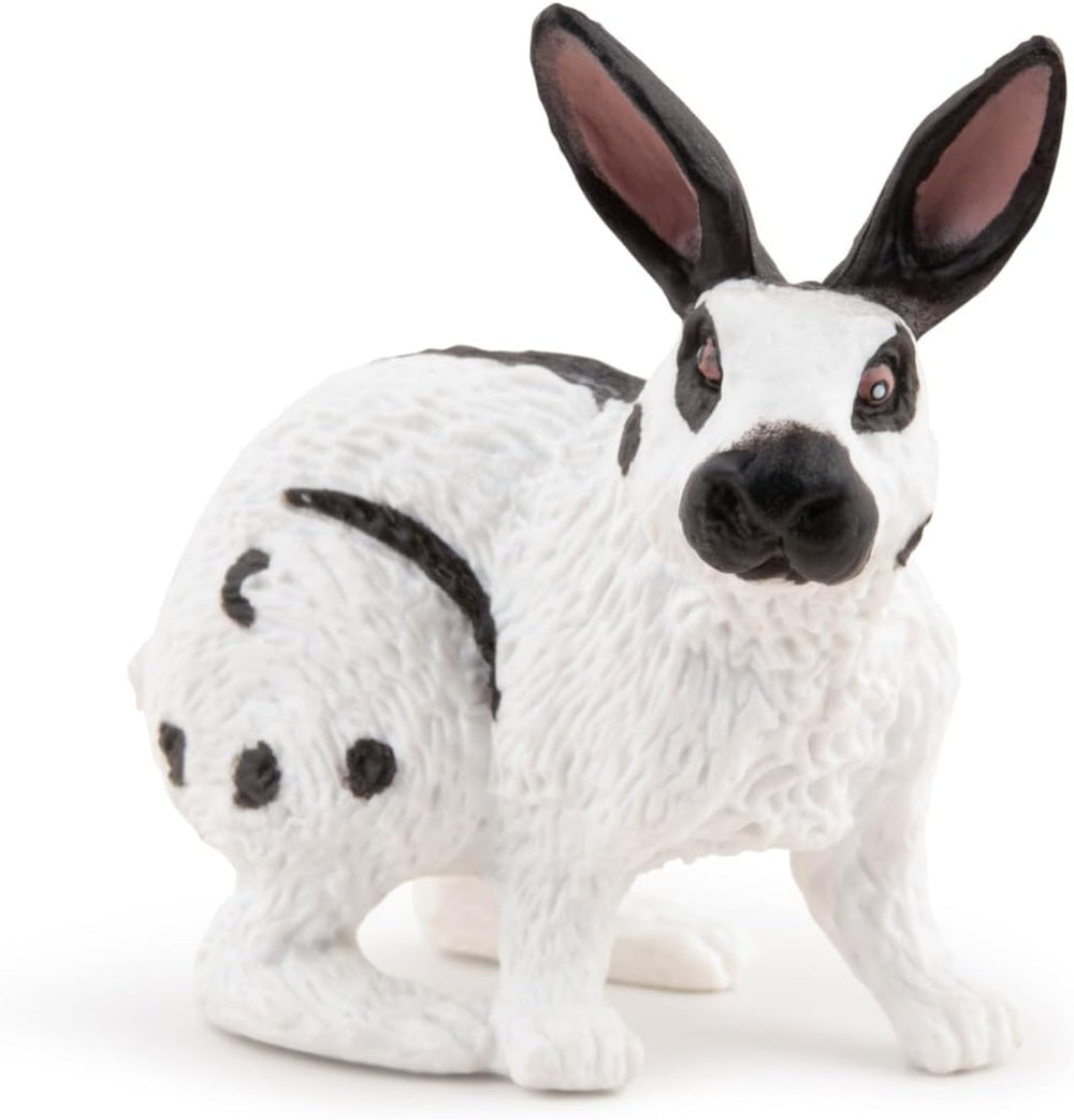 Figura Conejo Blanco Pintada A Mano Papo