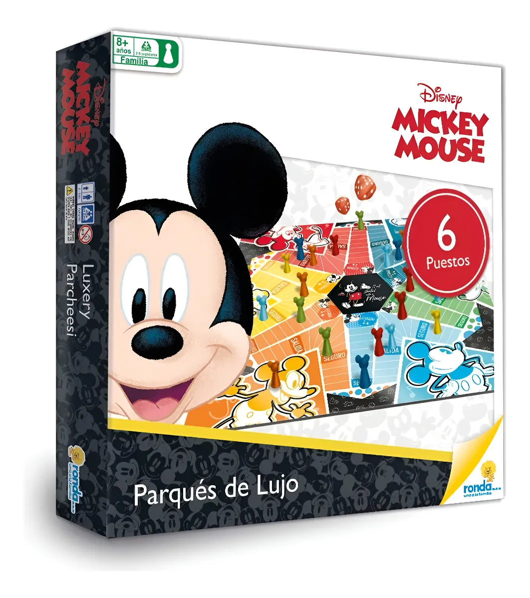 Juego De Mesa Parqués De Lujo Mickey Mouse