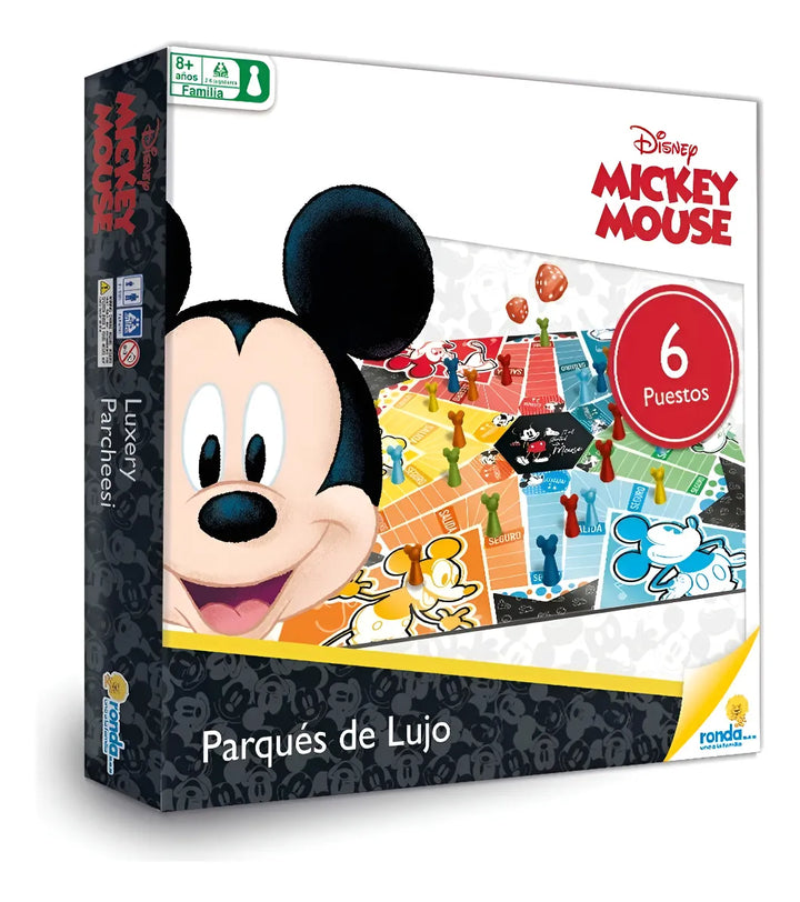 Juego De Mesa Parqués De Lujo Mickey Mouse