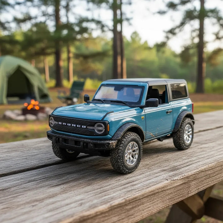 Carro Armable A Escala 1/24 Ford Bronco Badlands A51 Azul