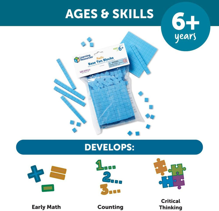 Juego Didáctico Bloques Base Diez Para Niños