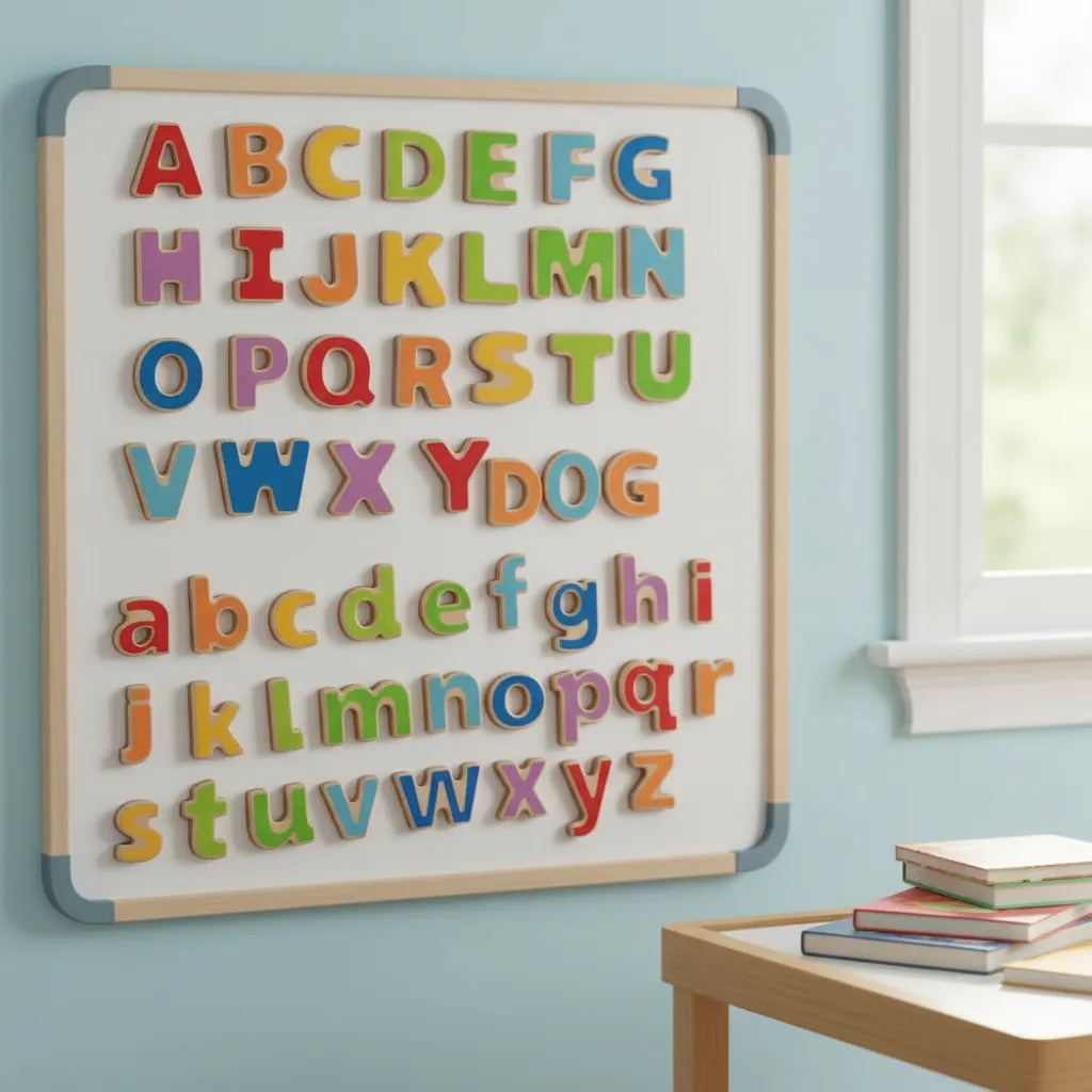 Letras del Abecedario Magnéticas Madera