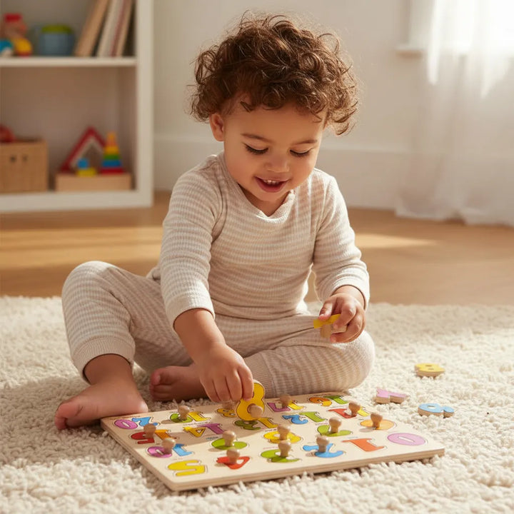 Rompecabezas Números De Madera Para Niños