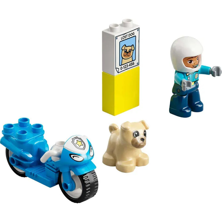 Juego Lego Moto De Policía 5 Piezas  Niños