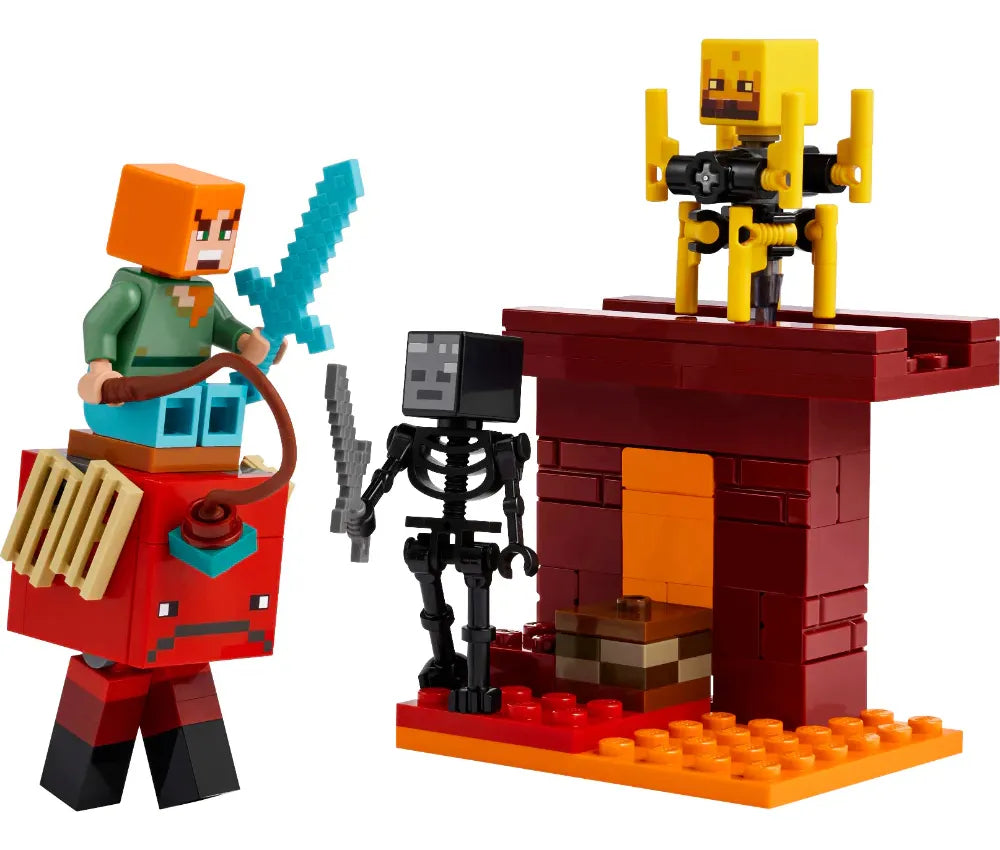 Juguete Lego Minecraf La Batalla Lava Niños