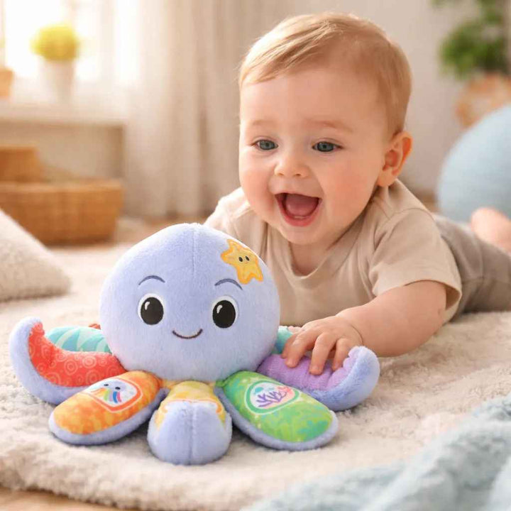 Juguete Peluche Pulpo Con Sonidos Para Bebés
