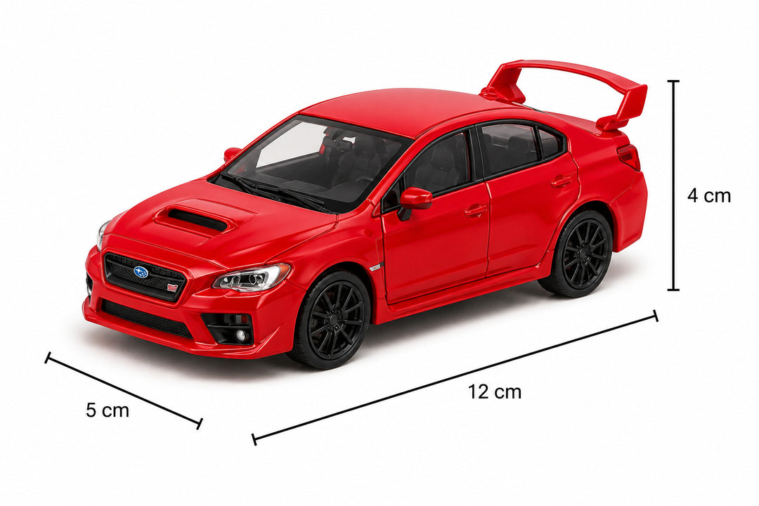 Carro Coleccionable A Escala 1:36 Subaru Wrx Sri 2017 Rojo
