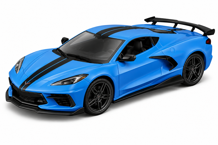 Carros A Escala 1/36 Chevrolet Corvette Stingray Coupe Azul
