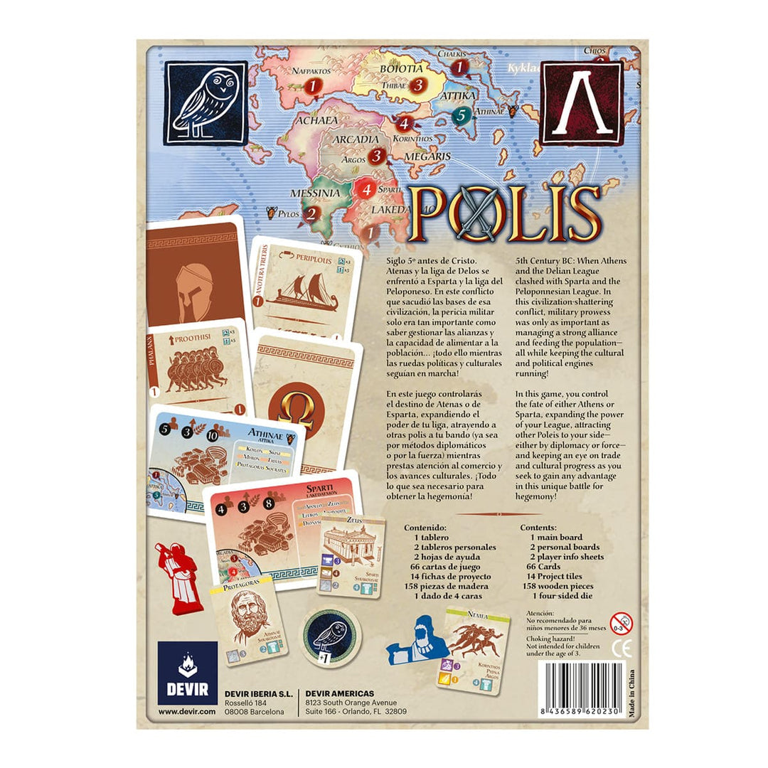 Juego De Mesa Polis Estrategia Histórica Para Niños