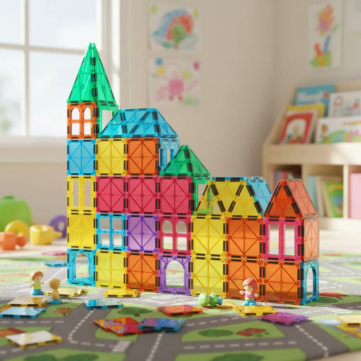 Juego bloques Magnética 70 Piezas Para Niños