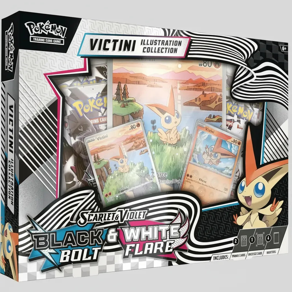 Colección De Ilustraciones Victini De Pokémon Tcg Escarlata