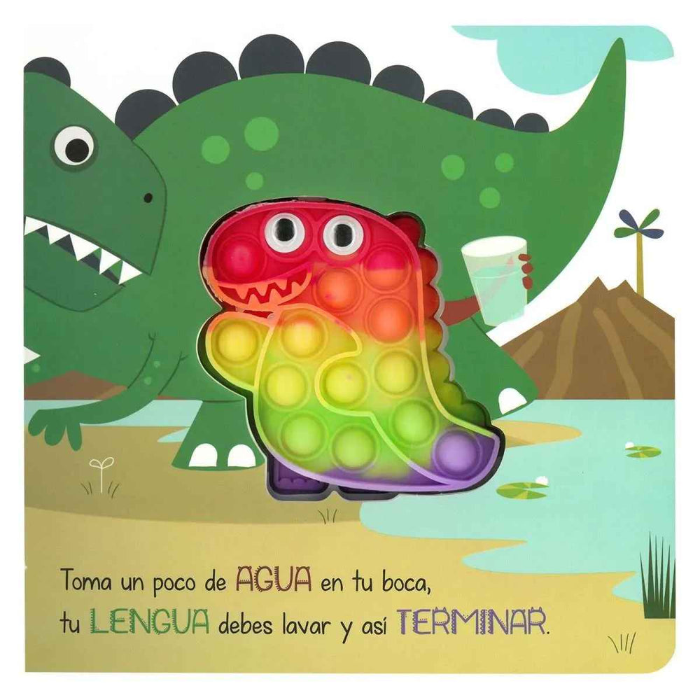 Libro Interactivo Pop It Dinosaurios Diversión Niños
