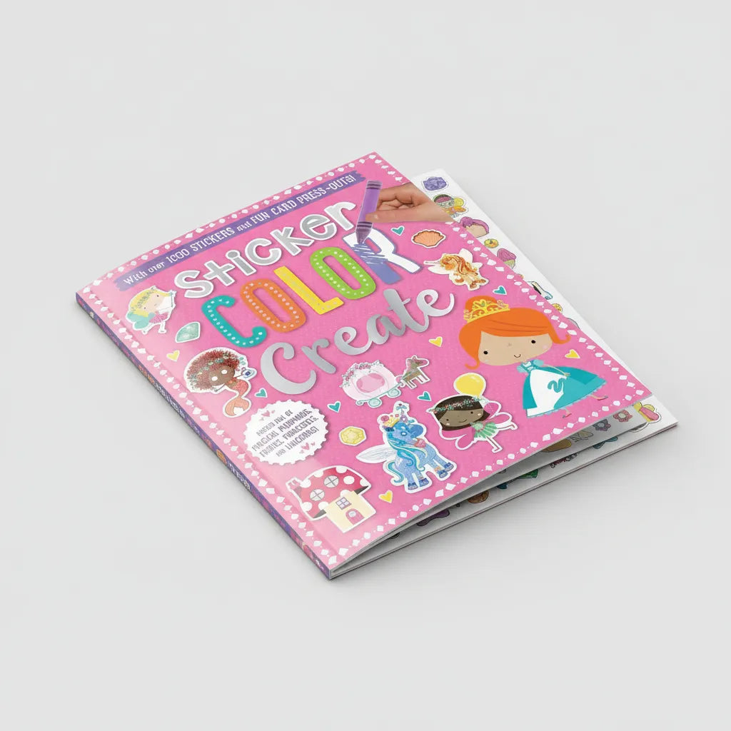 Libro De Actividades Sticker Color Create