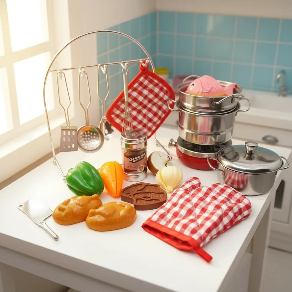 Set De Accesorios Cocina 25 Piezas Para Niños