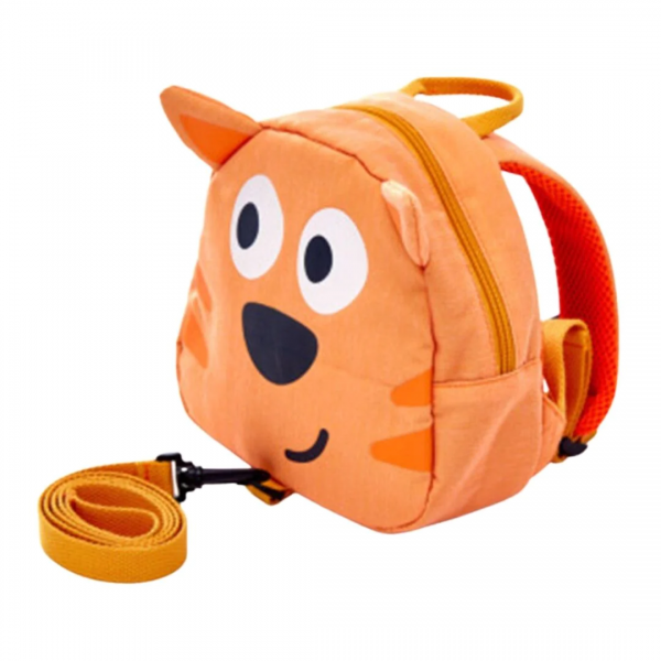 Juego Mochila Infantil Tigre Y Correa Para Niños