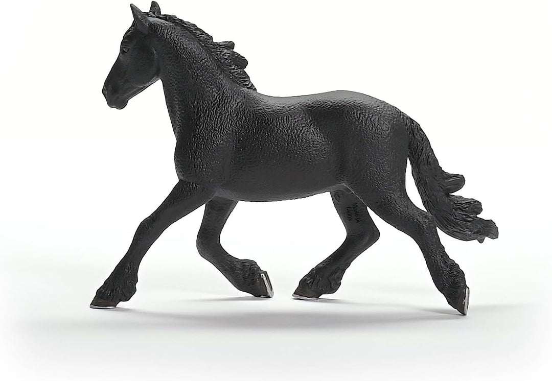Figura Animales Semental Frisón Pintada A Mano