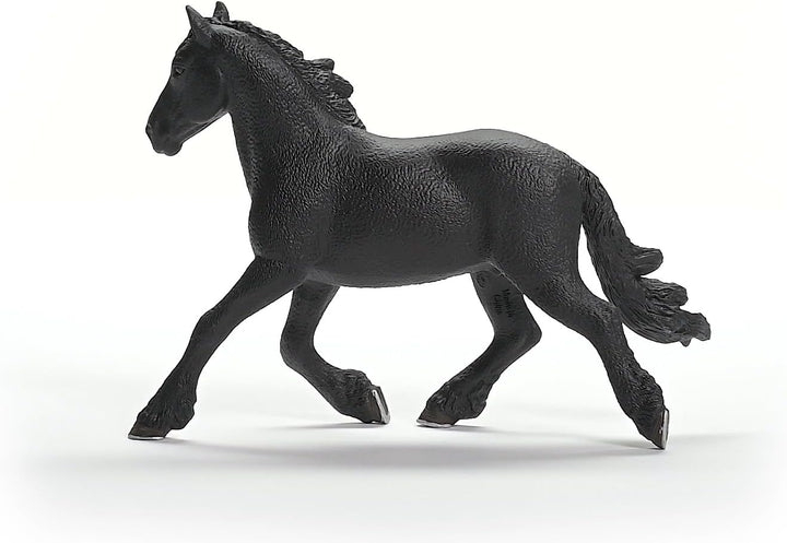 Figura Animales Semental Frisón Pintada A Mano