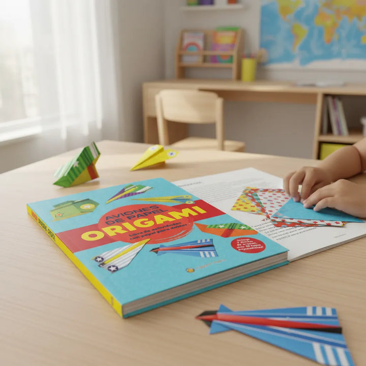 Libro Crea Origami Aviones Para Niños Adultos