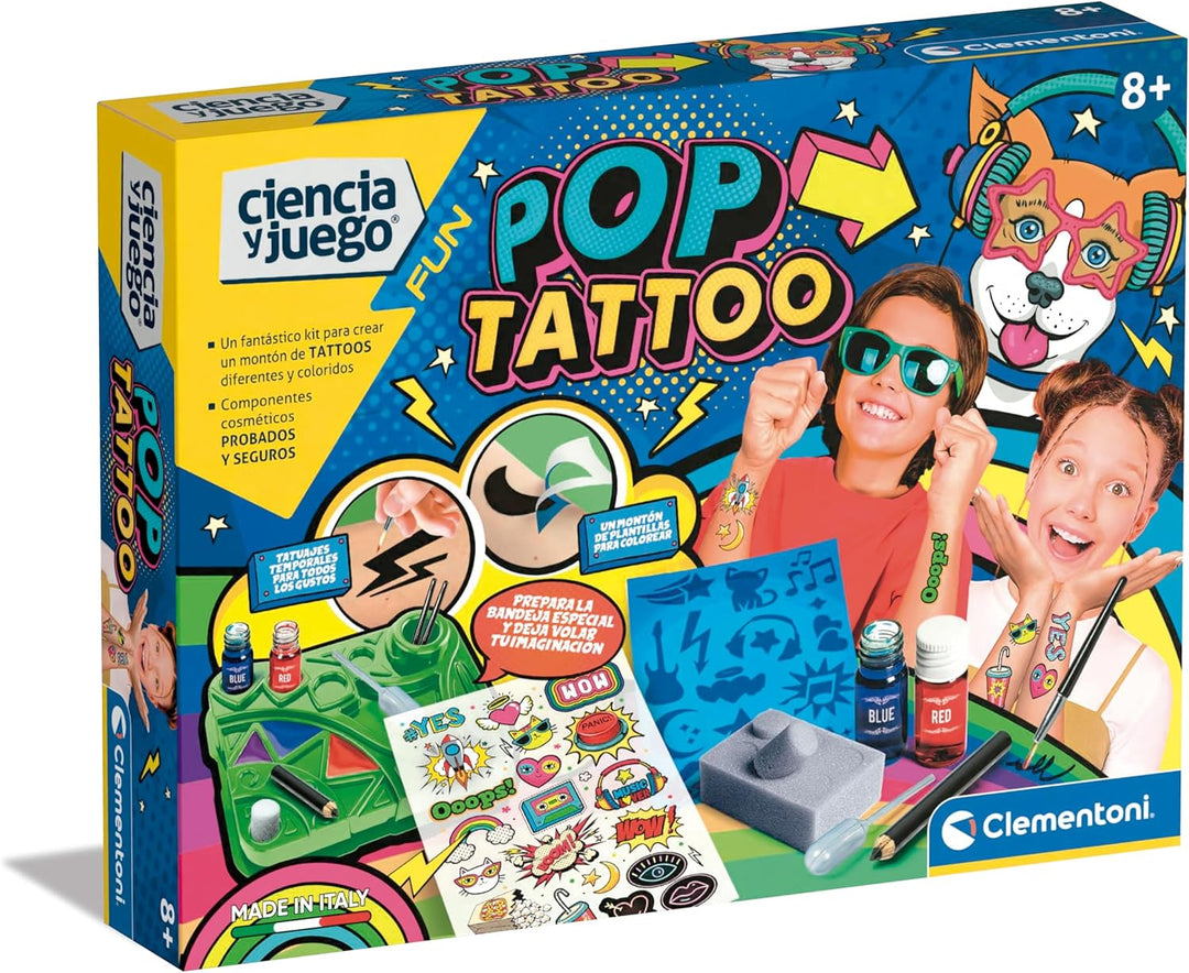 Juego Creativo Pop Tattoo Plantillas Niños
