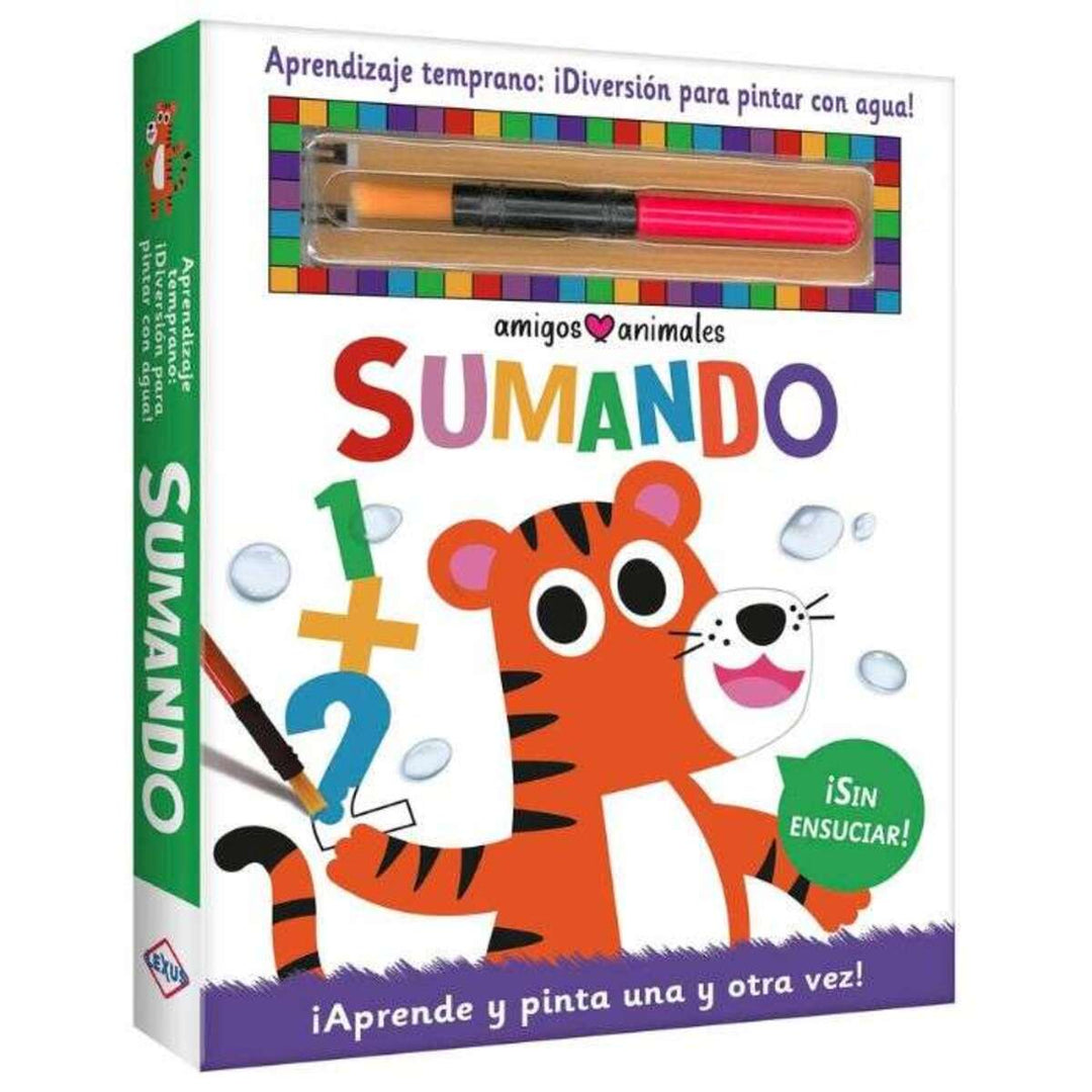 Libro Educativo Sumando Para Pintar Con Agua Niños