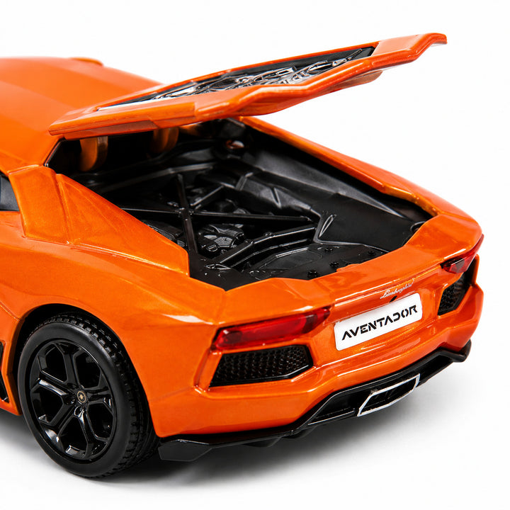 Carro Coleccionable 1/32 Lamborghini Aventador Coupe Naranja