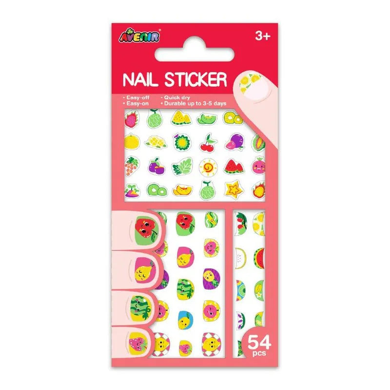 Juego Stickers De Uñas Frutas Para Niños