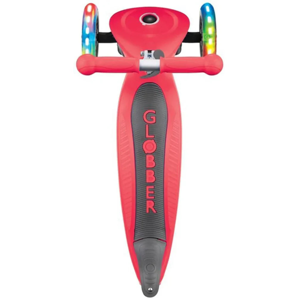 Patineta Con Luces Globber Primo rojo Para Niños