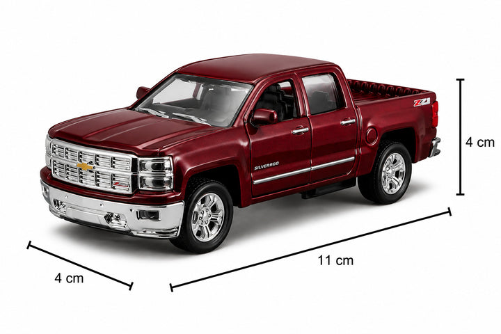Carros Coleccionable 1:36 Chevrolet Silverado 1500 Rojo