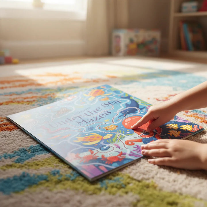 Libro Infantil Laberintos Bajo El Mar Para Niños