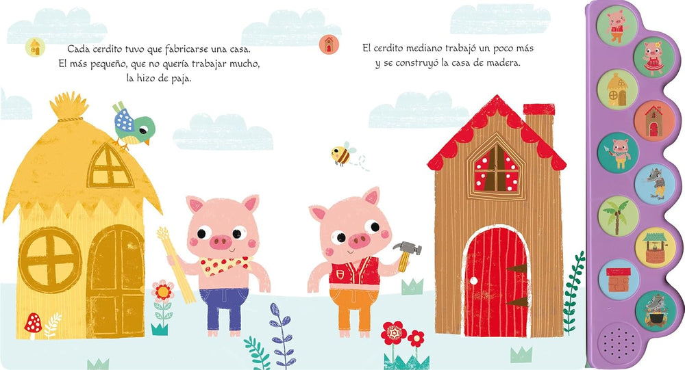 Libro De Sonidos Los Tres Cerditos Interactivo Para Niños