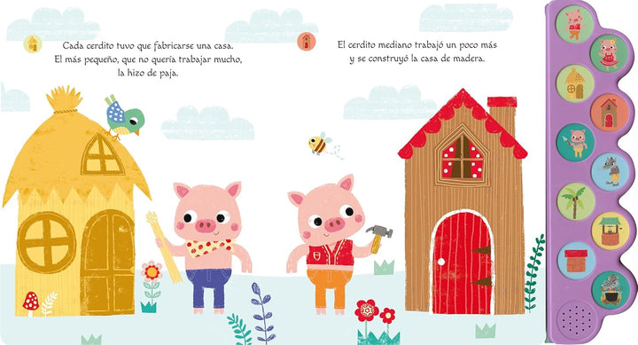 Libro De Sonidos Los Tres Cerditos Interactivo Para Niños