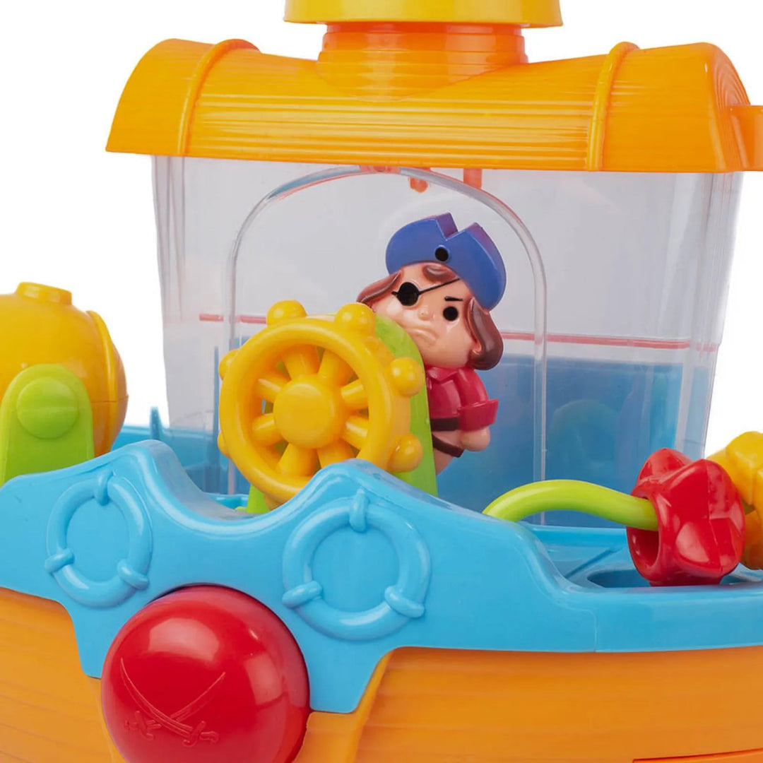 Juguete Para Baño Barco Pirata Con Capitán Niños