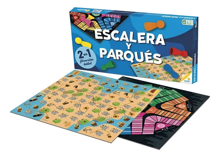 Parqués Y Escalera 6 Puestos Juego de Mesa