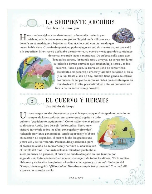 Libro 365 Fábulas, Mitos Y Leyendas Niños
