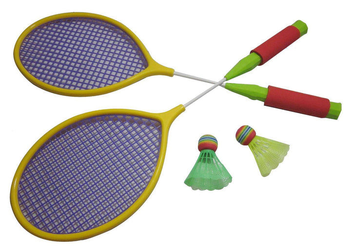Juego De Bádminton Con Raquetas Y Pelotas Niños