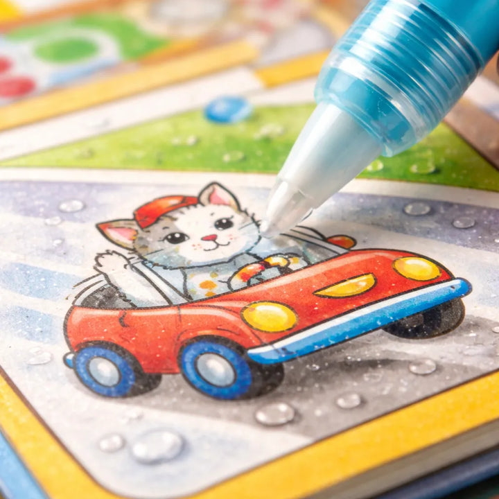 Libro Magico Para Pintar Con Agua Conducir o Volar