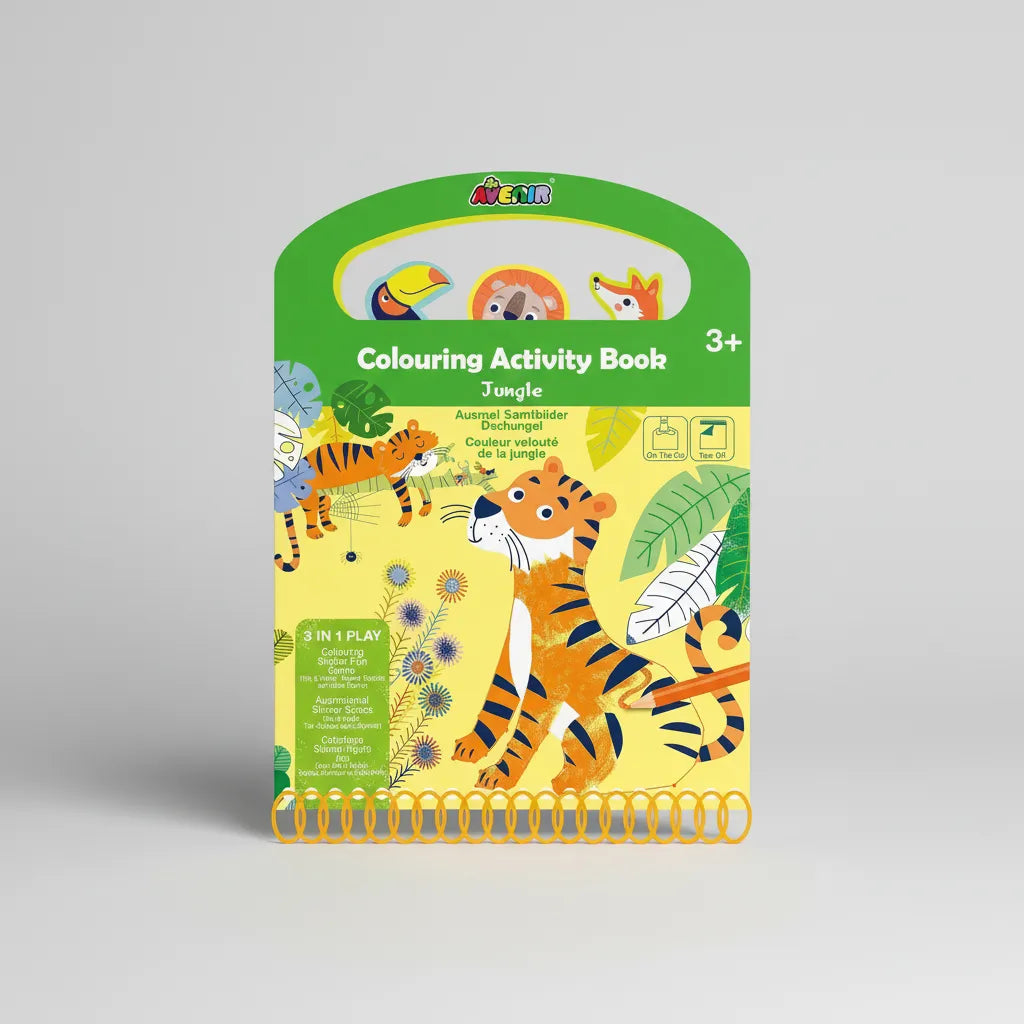 Set De Arte Libro Actividades Para Colorear La Selva